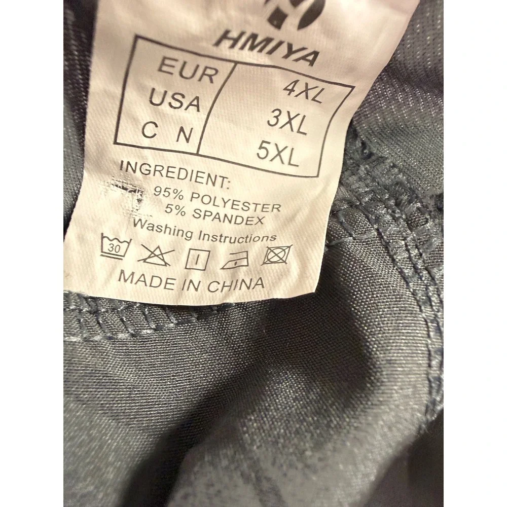 HMIYA Athletic Shorts Men XL Gray Zipper Pockets Mesh Panels Workout Gym